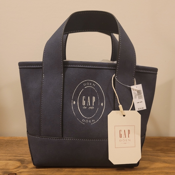 Gap × DÔEN Vegan Suede Tote Bag & Organic Cotton Baseball Hat - One Size - Picture 2 of 12